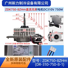 ZDK750-8ZHm DR-310-750-8-1 Brushless DC Outdoor Fan Motor for Central Air Conditioner - ZDK750-8ZHm DR-310-750-8-1