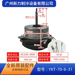 YKT-70-6-31 AC220V OEM Outdoor Fan Motor for Central Air Conditioner - YKT-70-6-31 AC220V